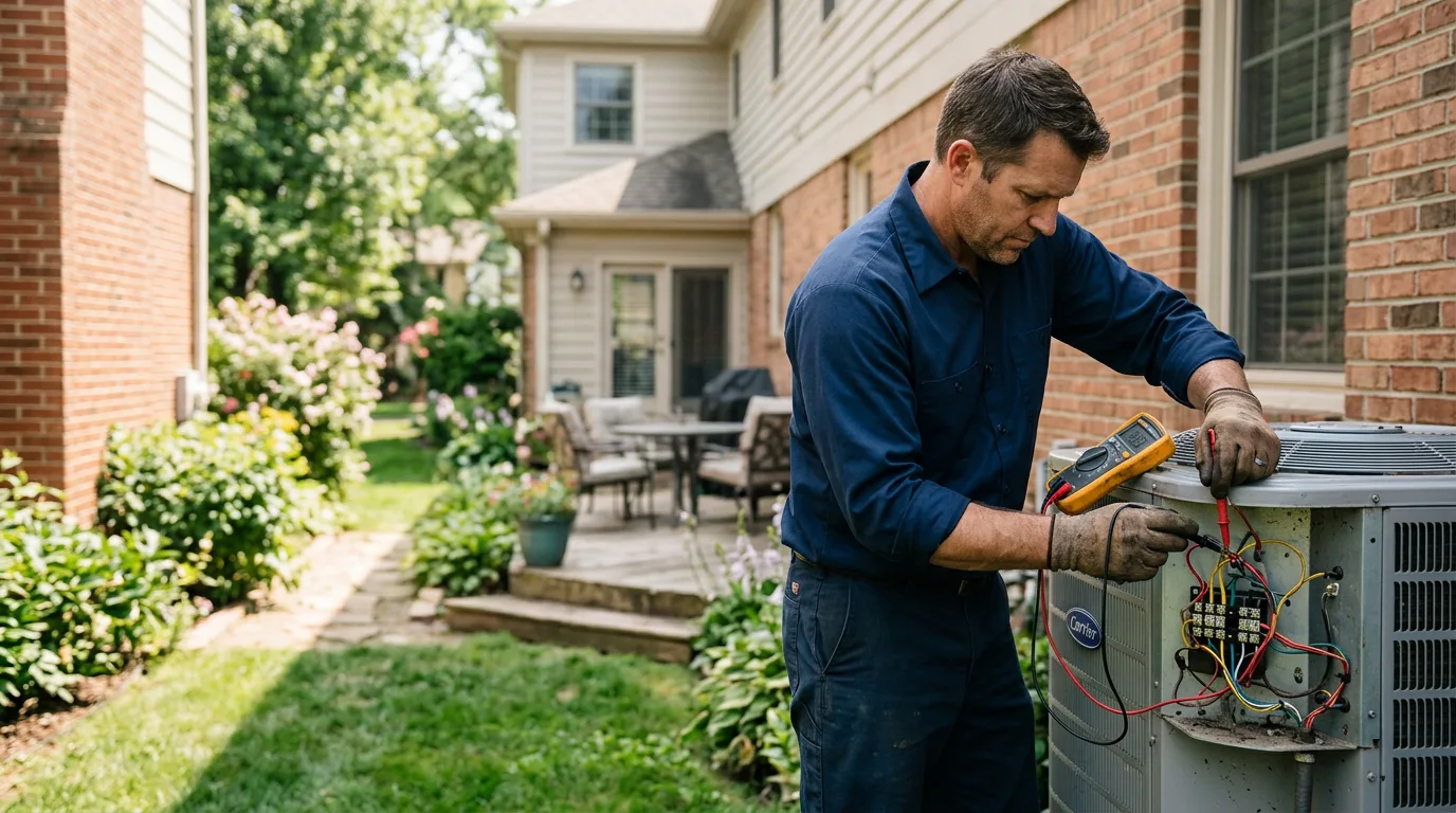 HVAC technician working near Berlin, ND
